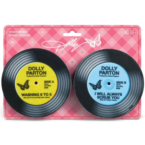 Dolly Parton Record Sponges - Set of 2