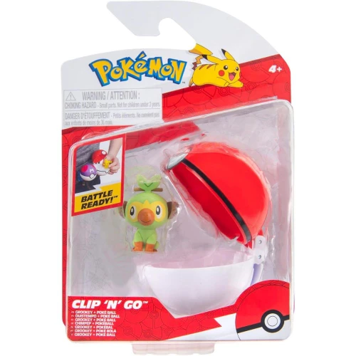 Pokemon Clip N Go - Grookey With Poke Ball