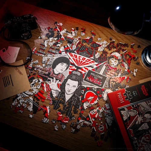 Stranger Things 1000pc Jigsaw Puzzle - In Progress