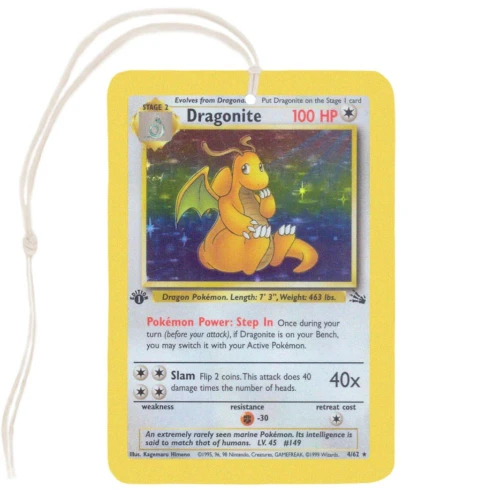 Dragonite Pokémon Card Air Freshener