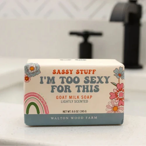 Sassy Stuff - I'm Too Sexy For This Soap Bar by Walton Wood Farm