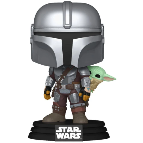 Pop! Star Wars: The Mandalorian with Grogu (On Back)