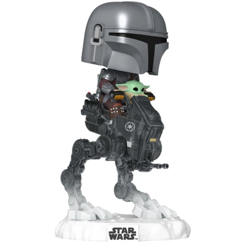 Pop! Star Wars: The Mandalorian with Grogu in Imperial Remnant AT-RT
