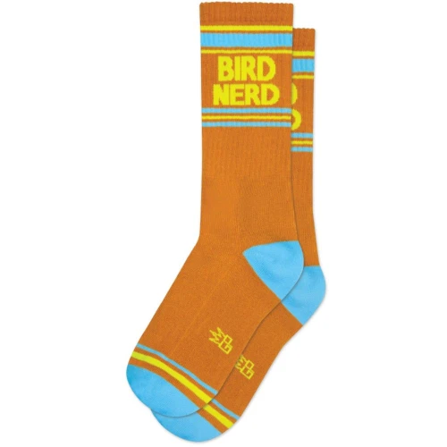 Bird Nerd Gym Crew Socks by Gumball Poodle