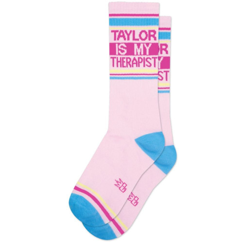 Taylor Is My Therapist Gym Crew Socks by Gumball Poodle