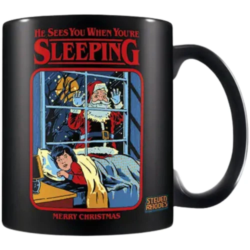 He Sees You When Your Sleeping 11oz Ceramic Mug by Stephen Rhodes