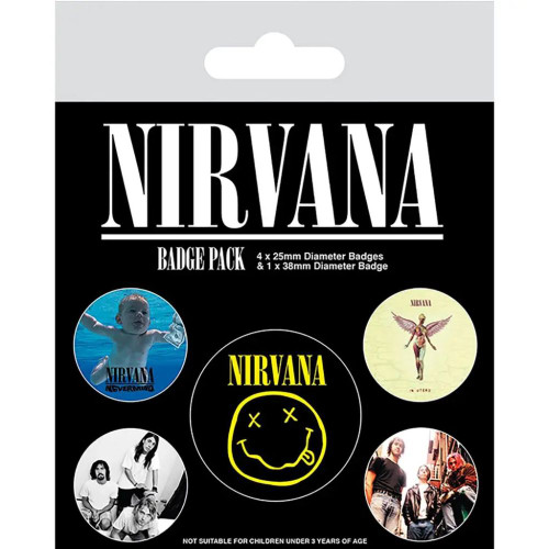 Nirvana Button Pack - Set of 5