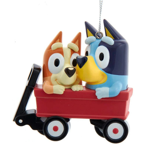 Bluey and Bingo in Wagon Personalized Ornament  