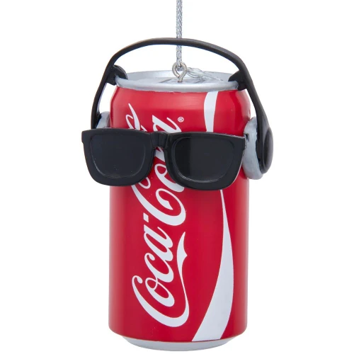3" Coke Can With Headphone & Sunglasses Ornament