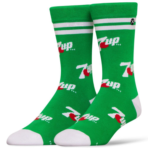 7 Up Socks 2-Pack in Soda Can Packaging by Odd Sox
