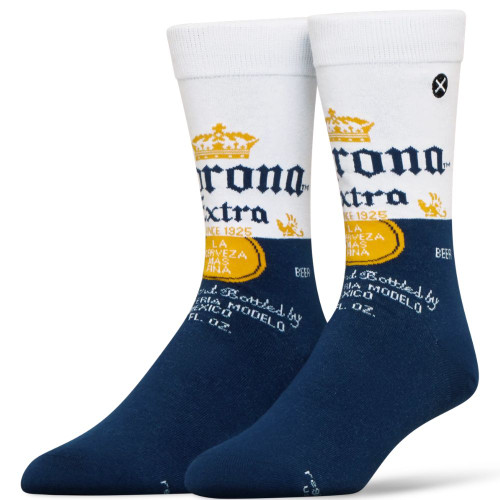 Corona Socks 2-Pack in Beer Can Packaging by Odd Sox