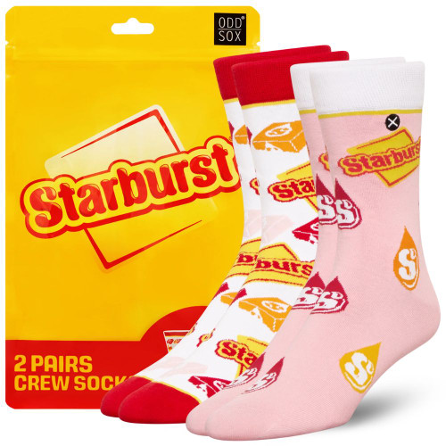 Starburst Socks 2 Pack In Gift Box by Odd Sox