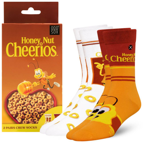 Honey Nut Cherrios Socks 2 Pack In Gift Box by Odd Sox