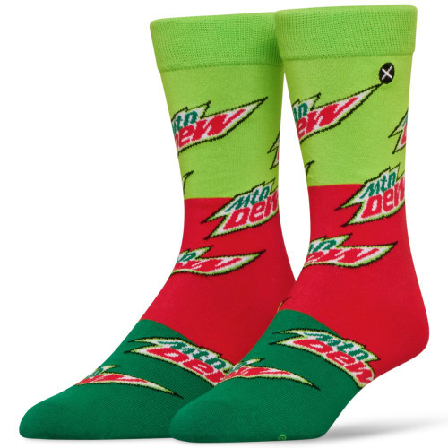 Mountain Dew Socks 2 Pack In Soda Can Gift Box by Odd Sox