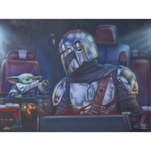Star Wars The Mandalorian - Two For The Road 550 Piece Thomas Kinkade Puzzle
