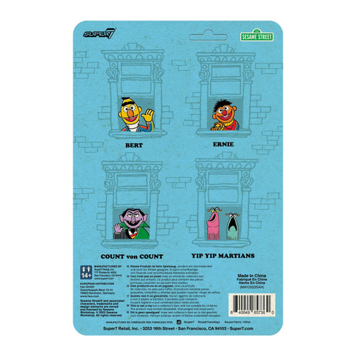 Card Back - Sesame Street Yip Yip Martians Action Figure