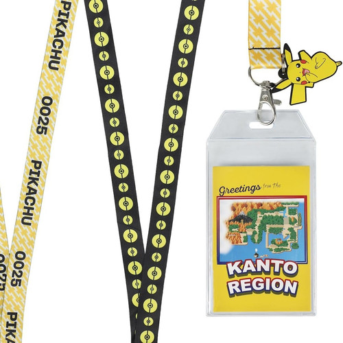 Pokemon Kanto Region Lanyard