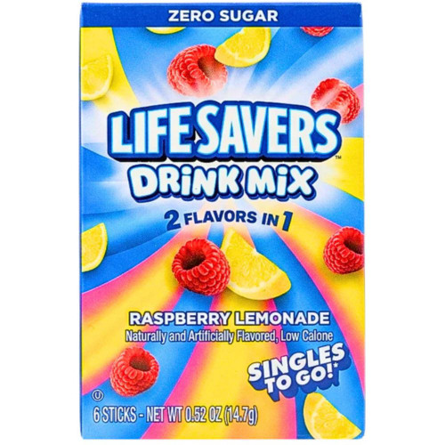 Lifesavers-to-Go Raspberry Lemonade Pack Drink Mix Packets - 6 Pack