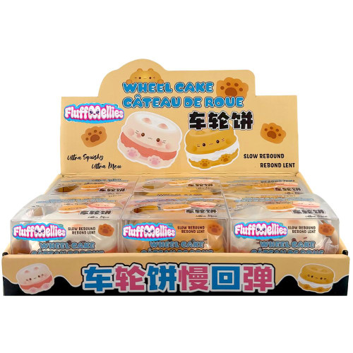 Fluffmellies Wheel Cakes in Display