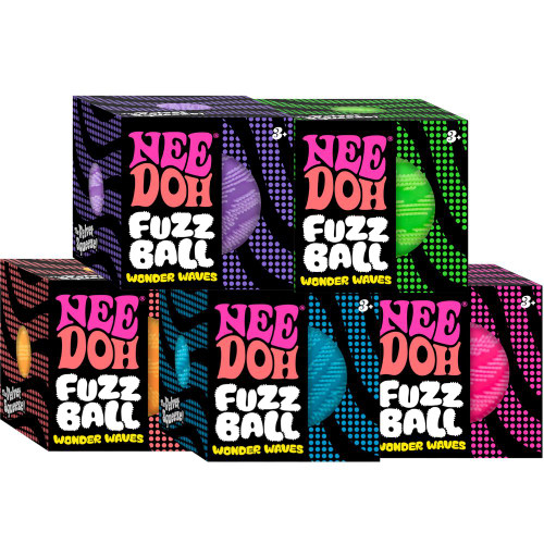 Assorted Colours of Nee Doh Wonder Waves Fuzz Balls