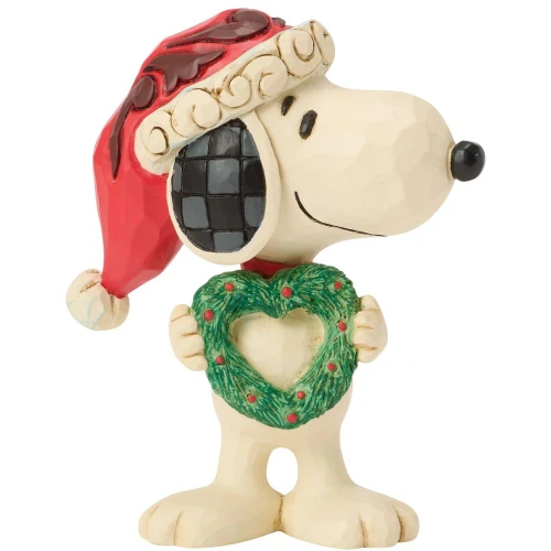 Snoopy with Wreath Figure by Jim Shore 