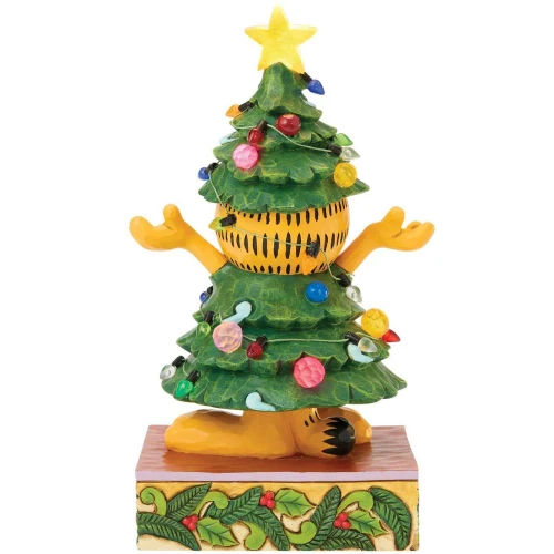 Garfield LED Dressed Christmas Tree - Rear View