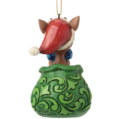 Dated 2026 Rudolph in Bag Ornament by Jim Shore