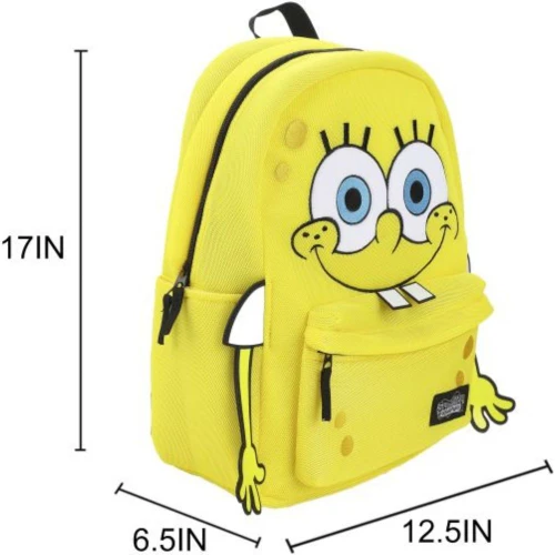 Spongebob Squarepants Character Adult 17" Backpack With Arms