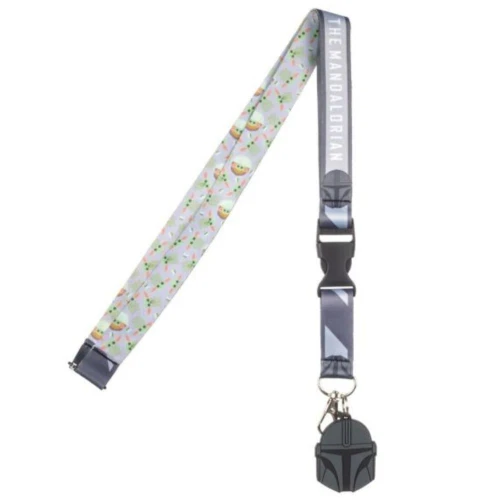 tar Wars - Mandalorian The Child Lanyard - Mandalorian Charm