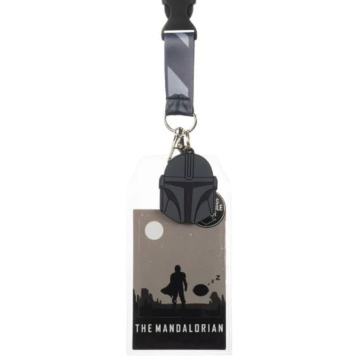 Star Wars: The Mandalorian Grogu Lanyard with Din Djarin Charm
