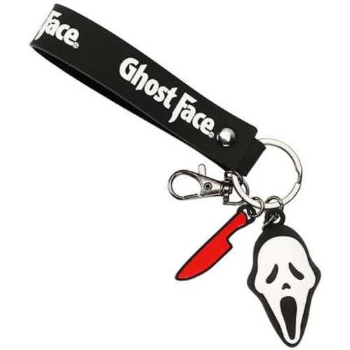 Scream Ghost Face Mask & Knife Wristlet Keychain