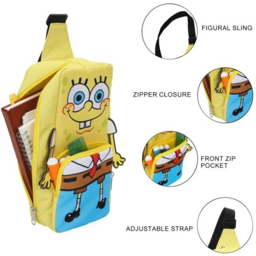 Spongebob Squarepants 3D Character Crossbody Sling Bag