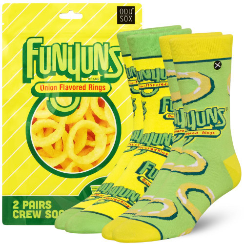 Funyuns Socks 2 Pack In Gift Box by Odd Sox
