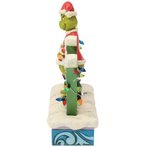 Opposite View - Grinchy Word Figurine Figure by Jim Shore