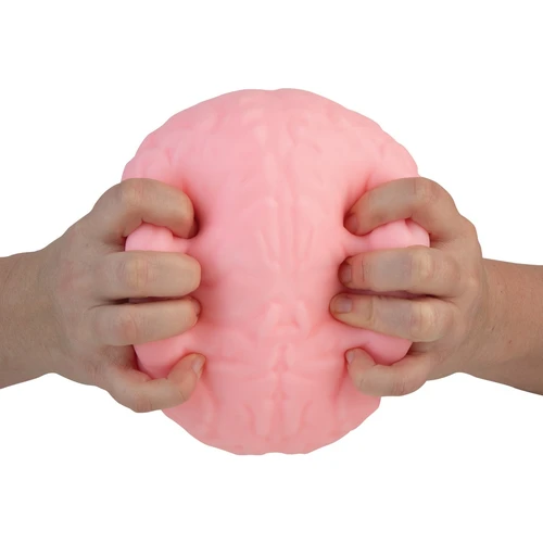 In Hand: Easy Sqweey Jumbo Brainy Squish Toy