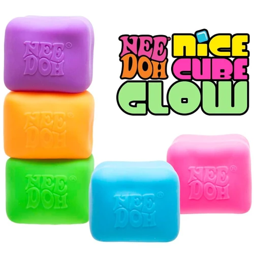 Assorted Colours of Nice Cube Glow by NeeDoh