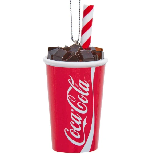 3.5" Plastic Coke Cup With Straw Ornament