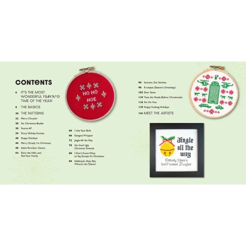 Festive As F*ck: Subversive Cross-Stitch for the Holidays