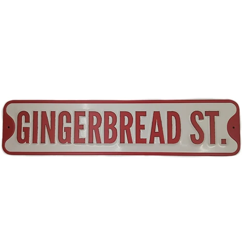 Gingerbread Street Sign