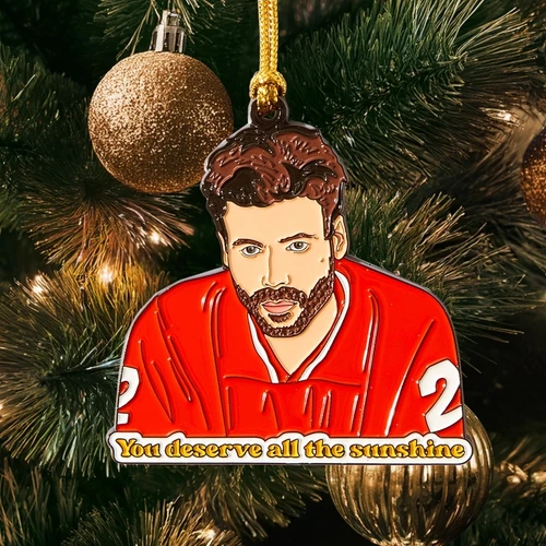 Glamour Shot of Heated Rivalry Sunshine Ornament