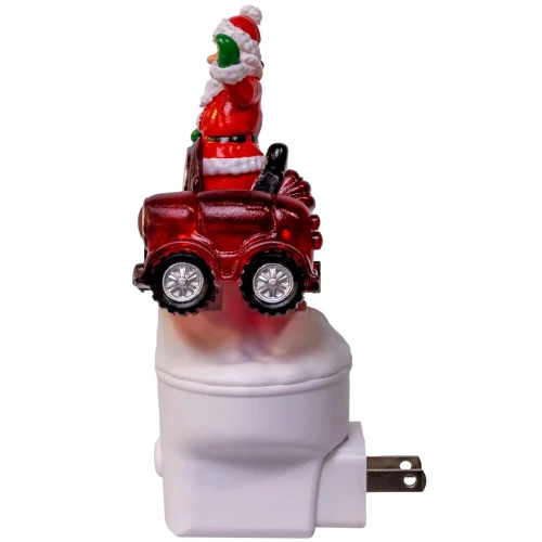 Snowman & Santa With Car LED Night Light