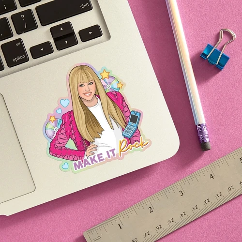 Hannah Montana Sticker on Laptop