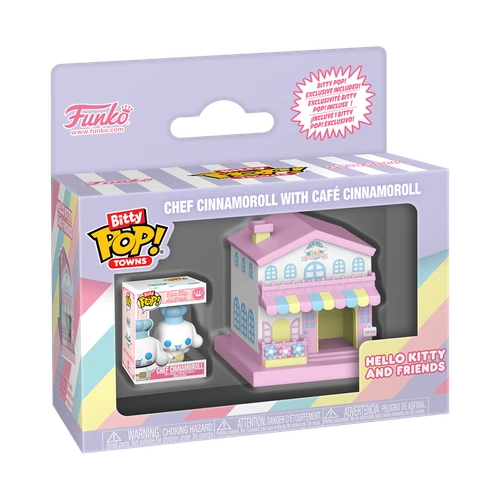 Bitty Pop Towns Chef Cinnamoroll and Café Cinnamoroll