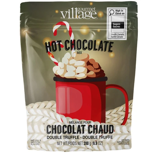 Red Cocoa Mug Hot Chocolate Pouch