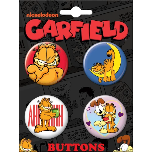Garfield 1.25-Inch 4 Buttons Set