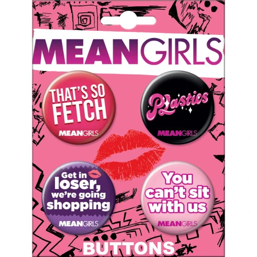 Mean Girls 4 Button Set
