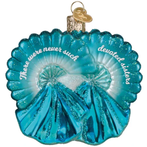 Sisters Sisters Glass Ornament by Old World Christmas