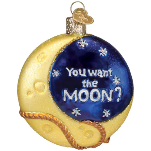 Lasso The Moon Glass Ornament by Old World Christmas