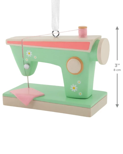 Retro Sewing Machine Ornament 