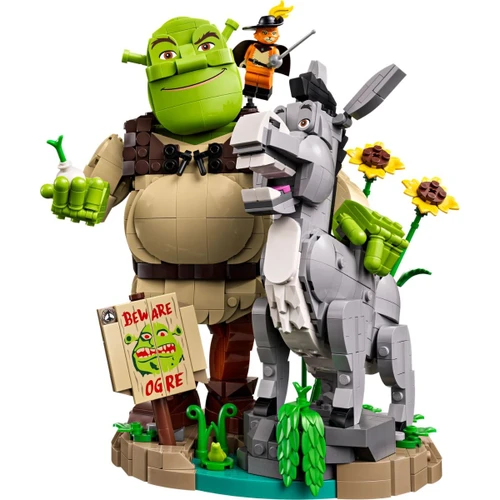 Built - LEGO Shrek, Donkey & Puss in Boots Building Set